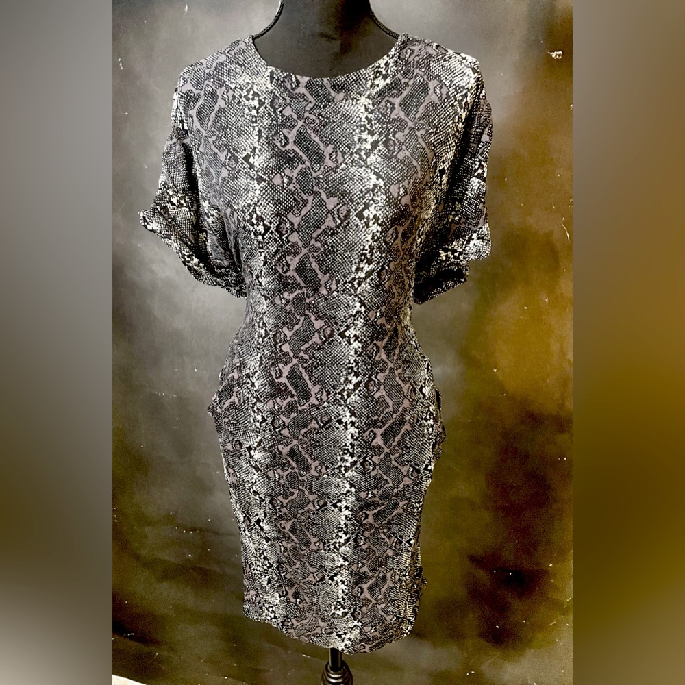 Mini dress, snake print